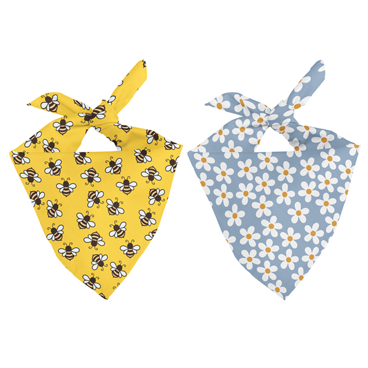 Bees & Daisy Dog Bandana