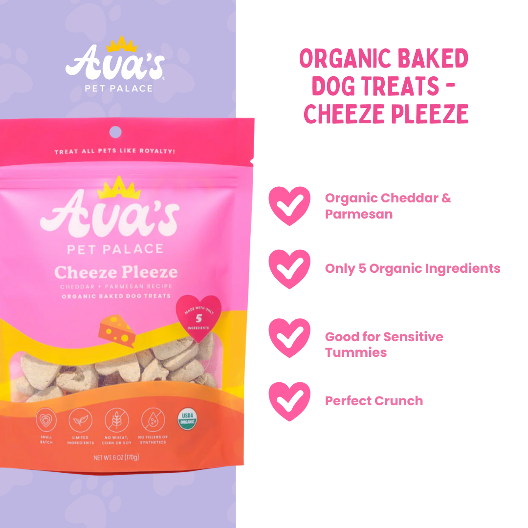 Organic Baked Dog Treats - Cheeze Pleeze