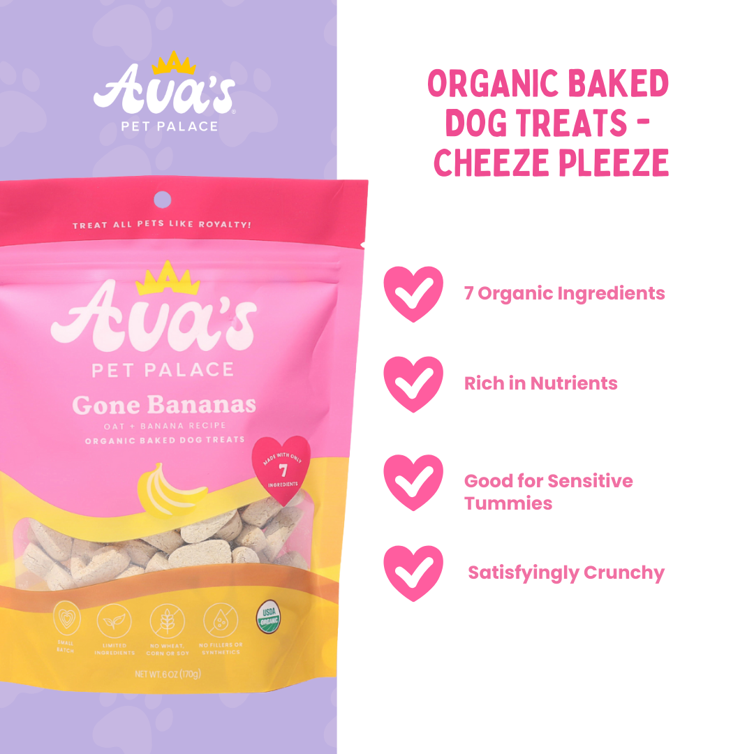 Organic Baked Dog Treats - Gone Bananas