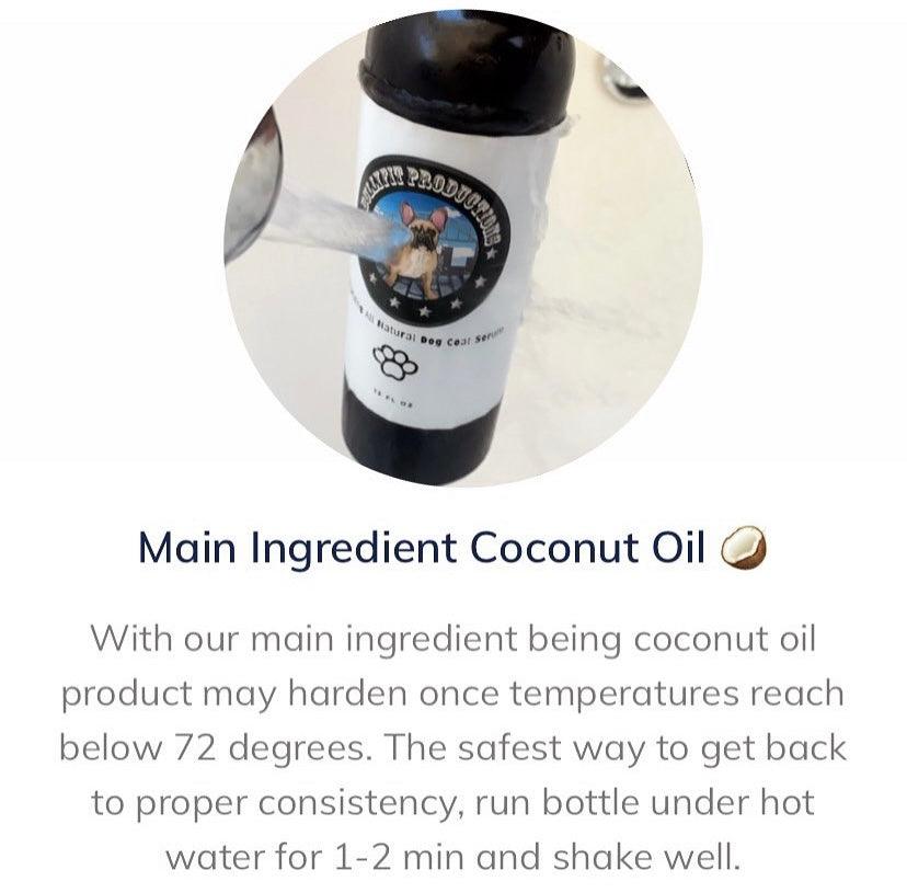 BullyFIT All Natural Skin & Coat Dog Serum 12oz - Pet Grooming | Sensitive Skin Relief | Shedding | Skin Issues| Vegan Friendly | Pet Lotion| Pet Leave in conditioner| Vet Approved|Handcrafted| Cruelty Free|Eco Friendly