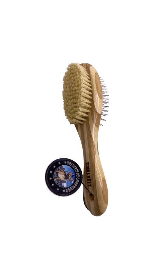BullyFIT Double Sided Pet Grooming Brush | Pet Grooming Kit | Pet Brush | Pet Grooming Essential