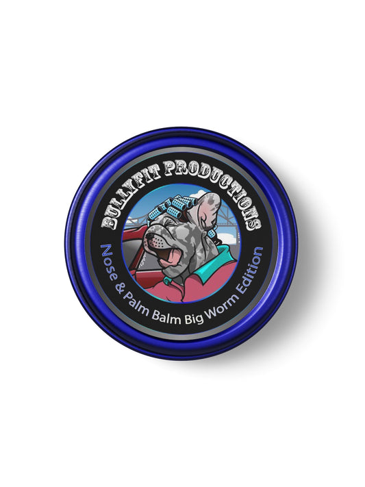 BullyFIT Soothing Nose & Paw Balm Big Worm Edition 2oz | Organic Dog Balm for Dry Skin | Pet Grooming | Vegan Friendly | Cruelty Friendly|Vet Approved| Handcrafted